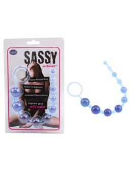 CATENA ANALE STIMOLANTE FLESSIBILE \"SASSY\" BLU
