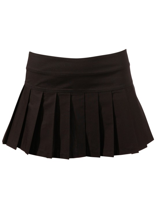 MINIGONNA A PIEGHE -  COTTELLI PARTY - NERO